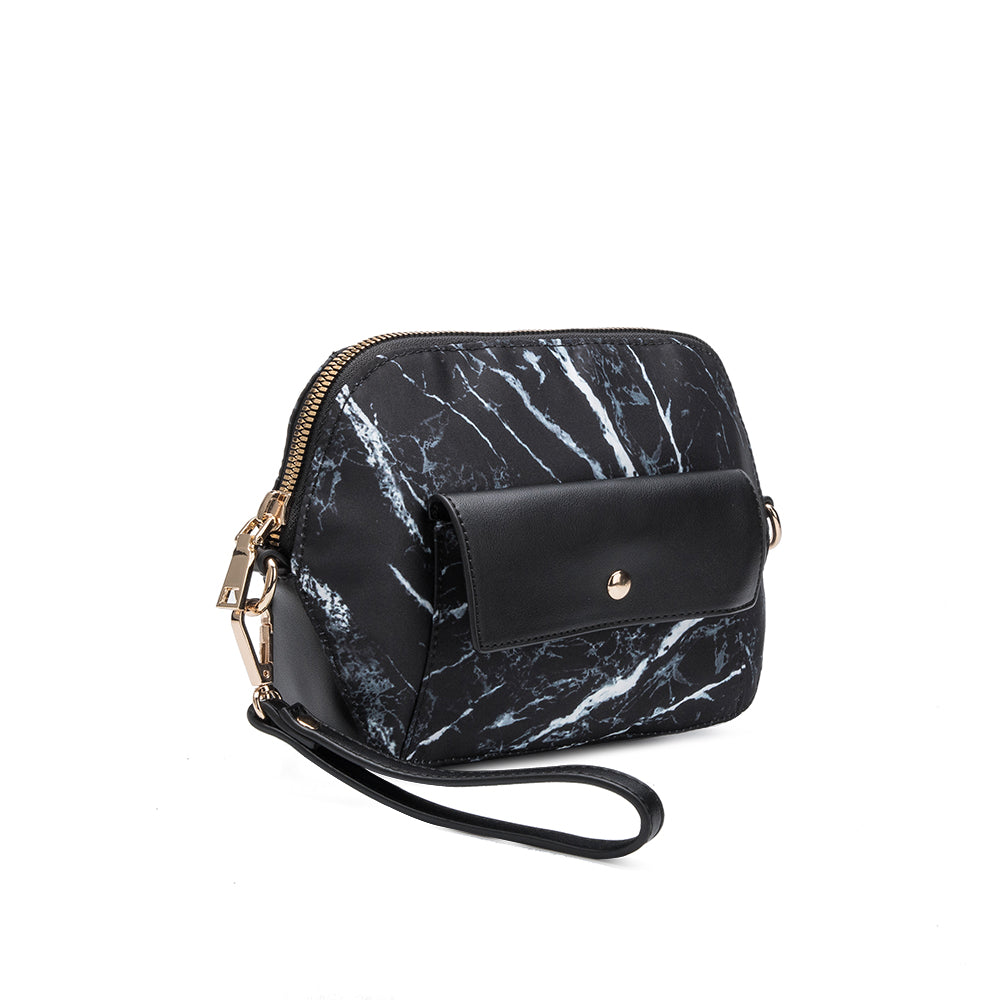 BIKOSTAL Black Marble Crossbody